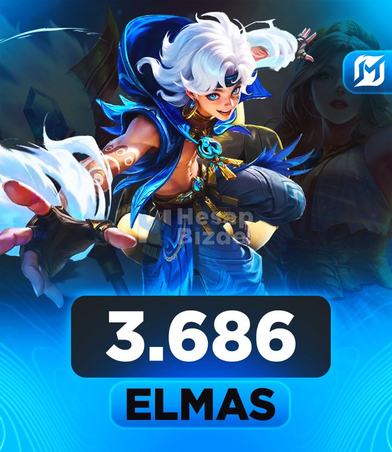 Mobile Legends 3.686 Elmas - ( TR Yükleme ) - ( Sürpriz Paket )
